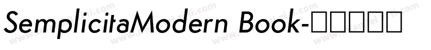 SemplicitaModern Book字体转换